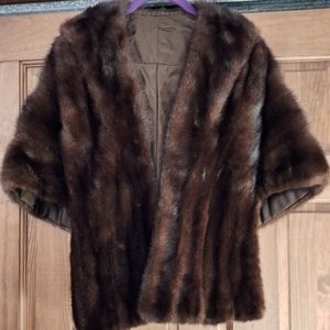 Vintage Real Mink Shawl/Stole.